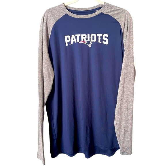 NWT NFL Apparel Fanatics New England Patriots Men’s Long Sleeve Performance Tee‎ - Picture 1 of 6
